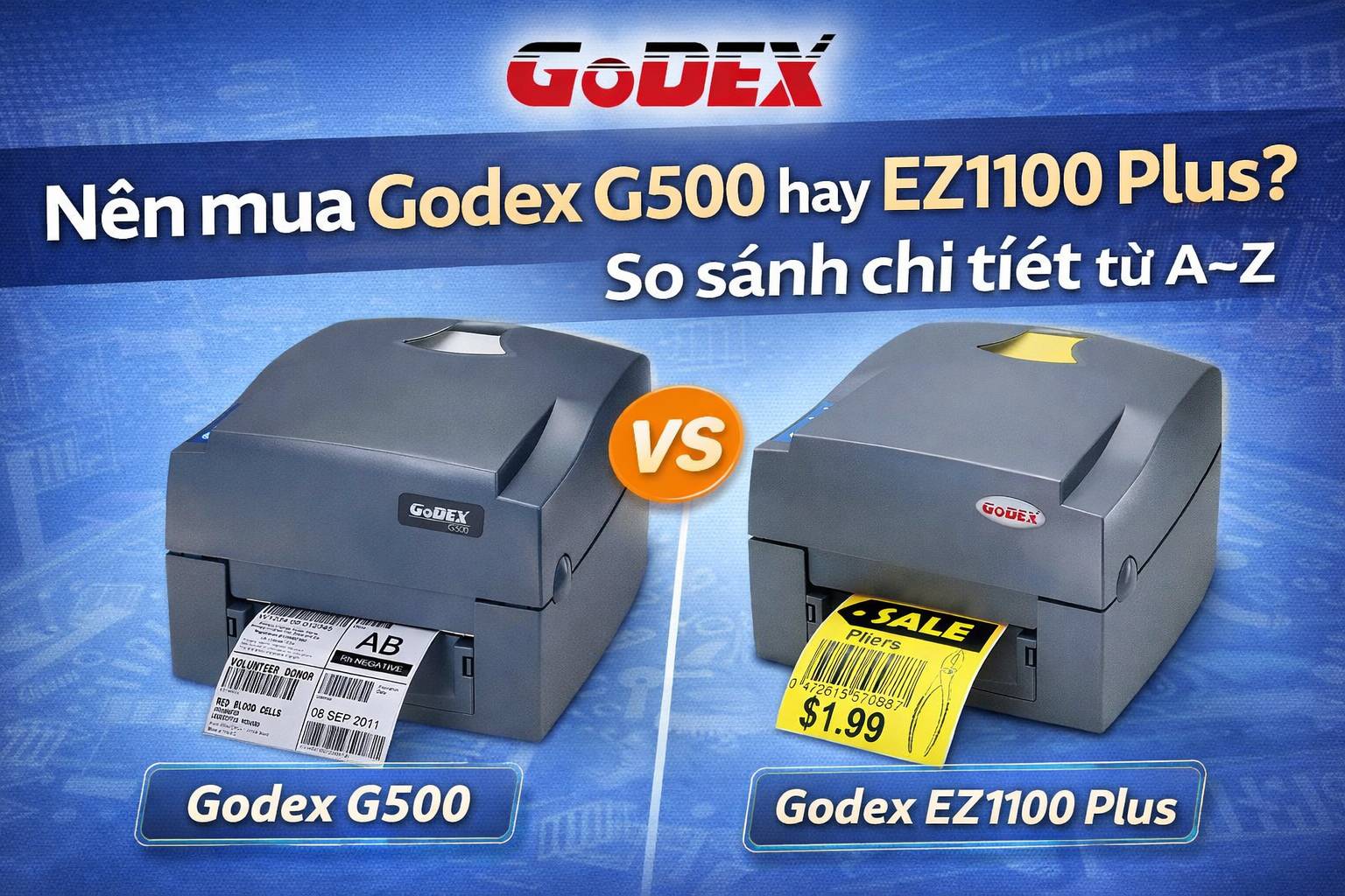 godex g500 với ez1100