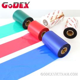 Mực in mã vạch GoDEX Wax Ribbon – In tem giấy sắc nét, giá tốt